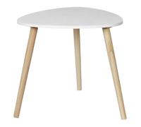 Paris prix Table d'appoint scandinave - Blanc & naturel