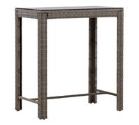 Paris prix Table de bar de jardin ronde - Gris