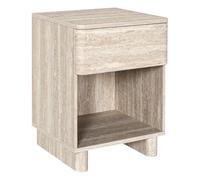Paris Prix Table de Chevet avec Tiroir Pietra 56cm Beige