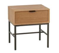 Paris prix table de chevet bois - Naturel