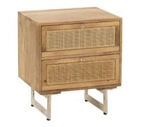 Paris prix Table de chevet bois - Naturel