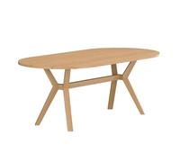 Paris Prix Table de Jardin Ovale en Teck Kenya 200cm Naturel