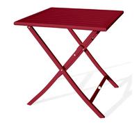 Paris prix Table de jardin pliante - Rouge carmin