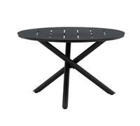 Paris prix Table de jardin ronde - Noir