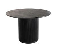Paris prix Table de repas ronde - Noir