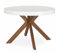 Paris prix Table ronde à manger extensible - Blanc