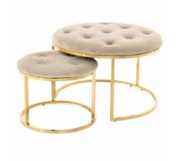 Paris prix Tabouret design Becky - Taupe