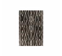 Paris Prix Tapis Cuir Fait Main Lavin - Noir & Blanc - 80x150 cm