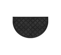 Paris Prix Tapis d'Entrée Demi-Lune Emilio 45x75cm Noir