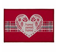 Paris Prix Tapis d'Entrée Sweet Heart 40x60cm Rouge