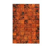 Paris Prix Tapis Patchwork en Cuir Fait Main Voila Orange 120 x 170 cm