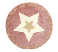 Paris prix Tapis rond enfant étoile - Ø80 cm - Rose