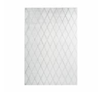 Paris Prix Tapis Shaggy Vivica - Blanc & Bleu Gris