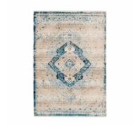 Paris Prix Tapis Vintage Baroque Crème Bleu