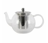 HOME DECO FACTORY GLASS TEAPOT - STAINLESS STEEL INFUSER 70CL