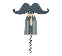 Paris Prix Tire-Bouchon Design Moustache 13cm Gris