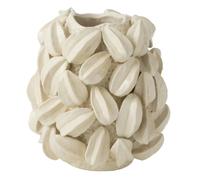 Paris prix Vase déco ovale en argile - Beige