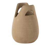 Paris prix Vase déco rond avec anses - Beige