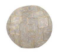 Mauro Ferretti Vase en résine Elips 48 x 13 x 44,5 cm Doré