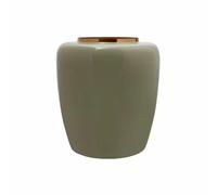 Paris prix Vase rond métal Tribuna - Vert menthe & or