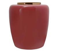 Paris prix Vase rond Tribuna - Corail & or
