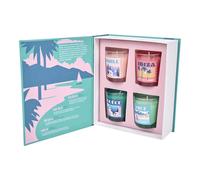 Paris Prix Bougies Voyage - Coffret 4 parfumées 18 cm - Multicolore