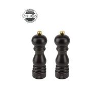 Paris u'Select Duo de moulins à poivre et à sel manuels en bois, u'Select, chocolat, 18cm - 7in