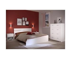 Parisot Chambre Boston complète - Blanc