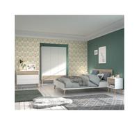 Parisot Chambre complète Aalborg - Blanc chêne