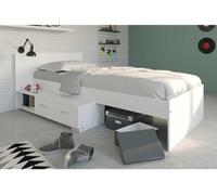 Parisot - Lit avec rangement Galaxy - Blanc