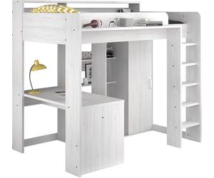 Parisot Lit surélevé avec bureau et armoire intégrés - Higher