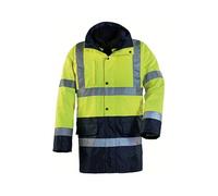 Parka 4en1 haute visibilité HIWAY jaune fluo/bleu marine T3XL - - 70554XXXL