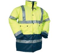 Parka de signalisation TEIHO jaune fluo/bleu marine T2XL CODUPAL TEIHOXXL