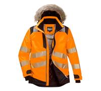Parka D'hiver Haute Visibilité Pw3 Couleur : Orange/noir Taille L - Portwest