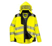 Parka D'hiver Pw3 Pour Femmes Couleur : Jaune/noir Taille Xl - Portwest