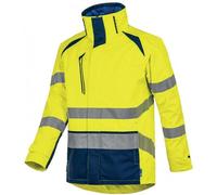 Parka haute visibilité imperméable et rétroréfléchissante LONG LIFE - jaune 3XL T2S