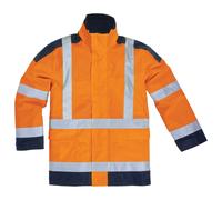 Parka haute visibilité orange Delta Plus, taille XXL