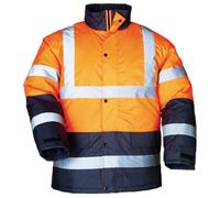 Parka haute visibilite orange road-way taille m