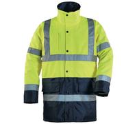 70452XL Parka haute visibilité jaune fluo/marine TXL