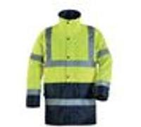 70452XL Parka haute visibilité jaune fluo/marine TXL