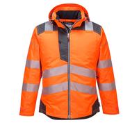 Parka Hv Pw3 Couleur : Orange/gris Taille Xl - Portwest