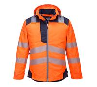 Parka Hv Pw3 Couleur : Orange/marine Taille Xl - Portwest