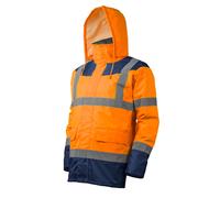 Parka matelassée Keta à haute visibilité orange/marine T 3XL - COVERGUARD - 7KETOXXXL Orange