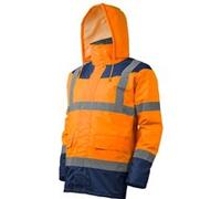 Parka matelassée Keta à haute visibilité orange/marine T 3XL - COVERGUARD - 7KETOXXXL Orange