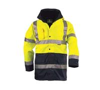 Parka polyester 4 en 1 HI-VIZ HI-WAY jaune/gris T2XL - EURO PROTECTION - 70593