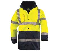 Parka polyester 4 en 1 HI-VIZ HI-WAY jaune/gris TXL EURO PROTECTION 70592