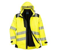 Portwest PW365 Parka PW3 3-en-1 haute visibilité Jaune/Noir - Taille 5XL