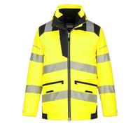 Parka Pw3 Hi-vis 5-en-1 Couleur : Jaune/noir Taille 4xl - Portwest