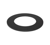 PARKANEX Rosette décorative pour tuyau de fumée 150 mm Noire Plaque décorative pour cheminée, four et système d'évacuation des gaz Anneau métallique pour le revêtement du tuyau de fumée