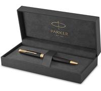 Parker Stylo à bille Sonnet Twist Noir mat Attributs dorés Pointe moyenne Coffret cadeau